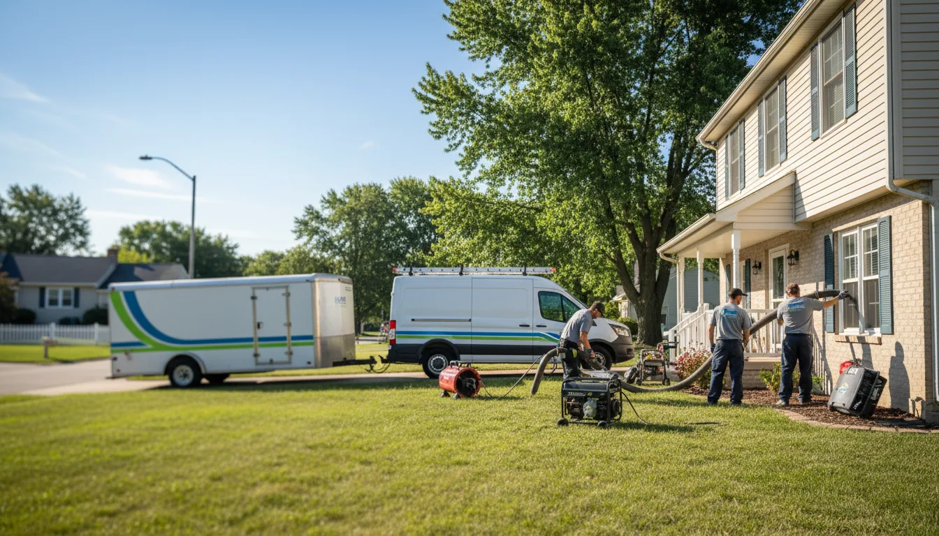 Flooded Basement Restoration And Cleanup With Repair in Saint Libory, IL near me